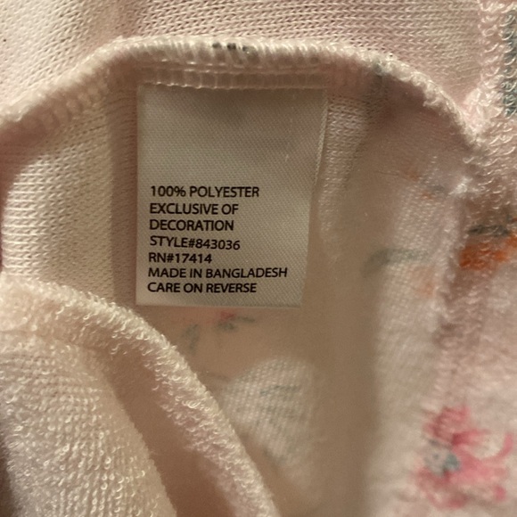 Miss Elaine women’s robe - small - zip up - short sleeve - with pockets - pink - Picture 5 of 7